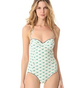 TORY BURCH SANIBEL FLAMINGO SWIMSUIT